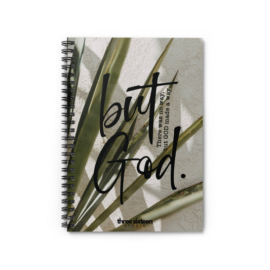 Divine Palms: But God Edition Spiral Notebook