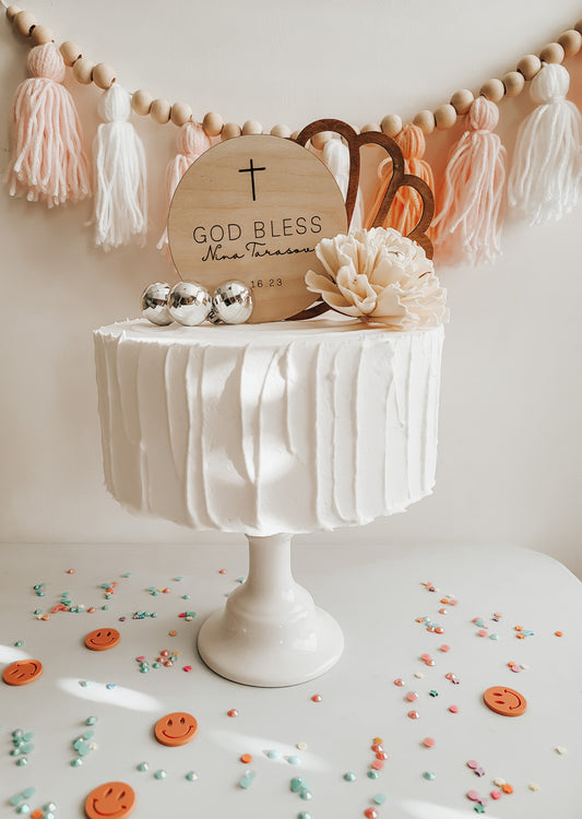 Simple Statement Cake Topper