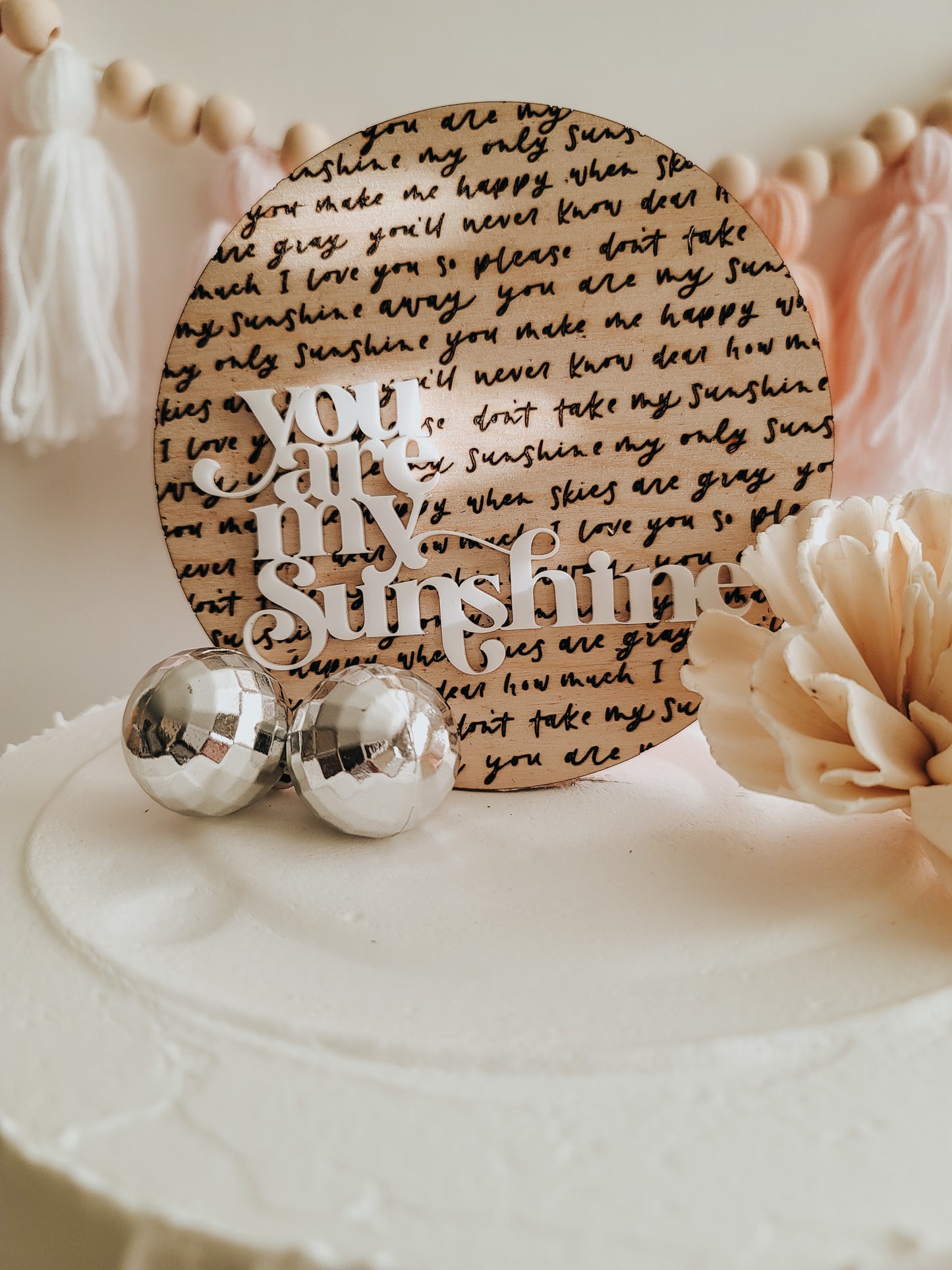 You Are My Sunshine Cake Topper