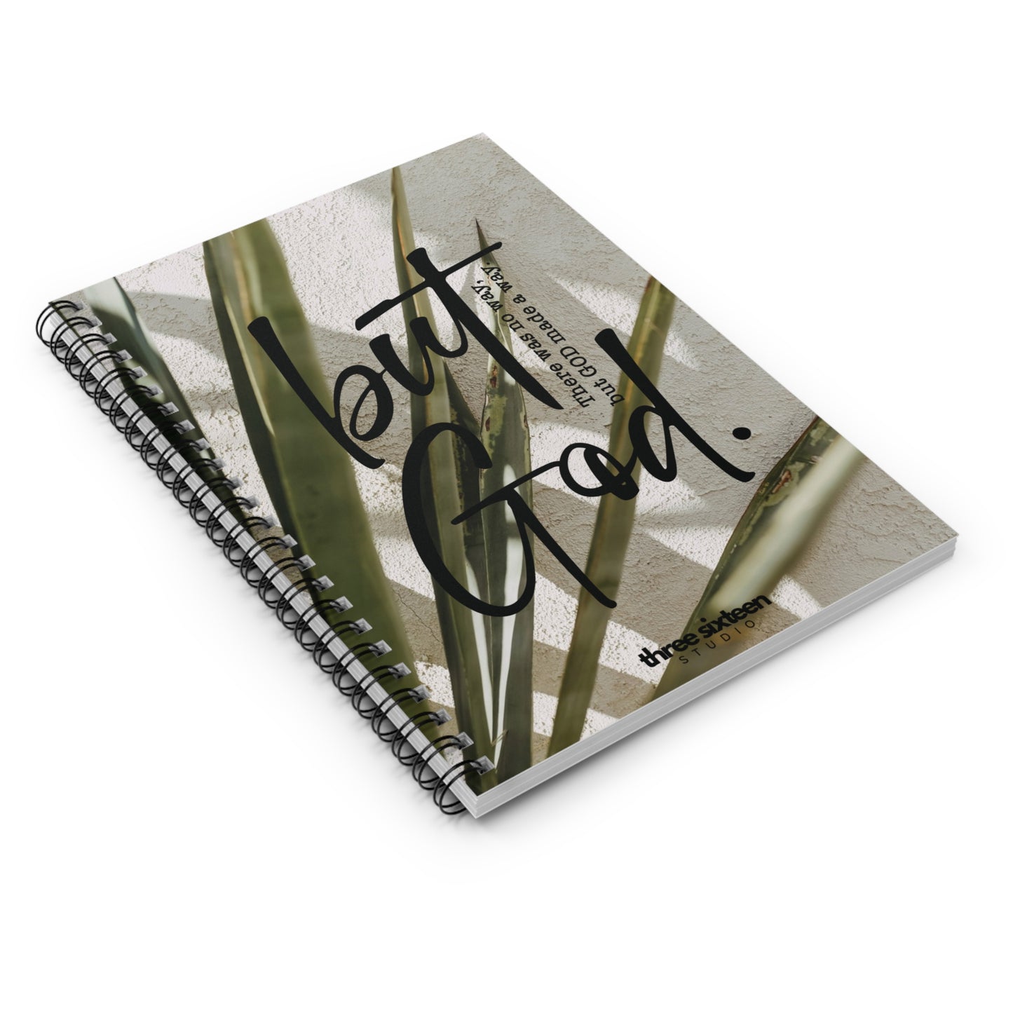 Divine Palms: But God Edition Spiral Notebook