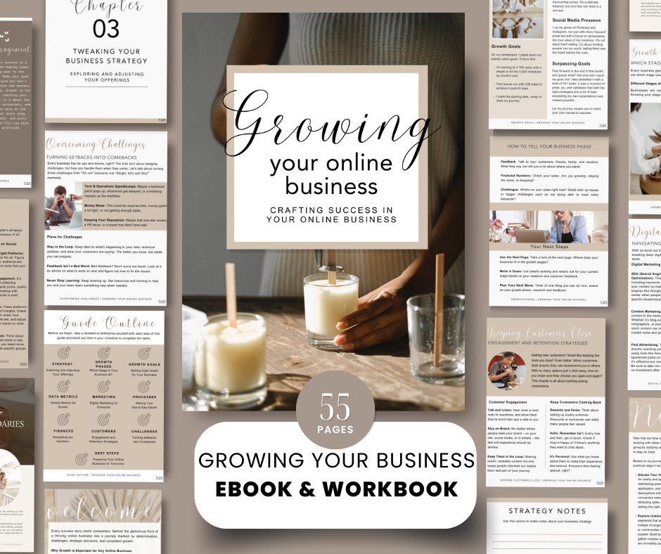 Growing Your Online Business: Crafting Success in Your Online Business