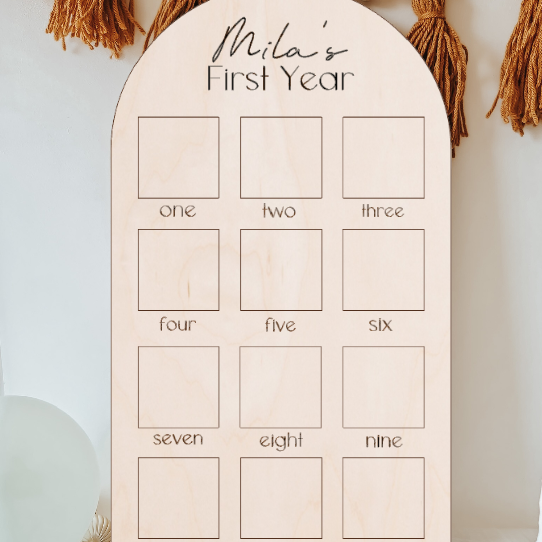 Personalized My First Year Board