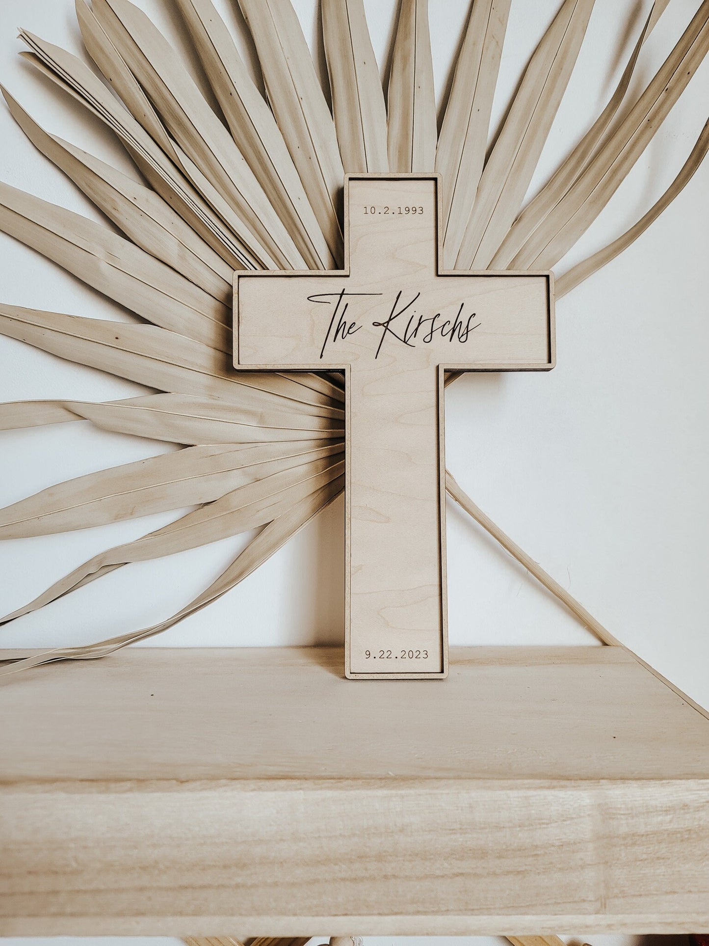 Christian Wedding Gift for Couple | Christian Anniversary Gifts | Christian Housewarming Gift | Personalized Cross | Christian Home Decor