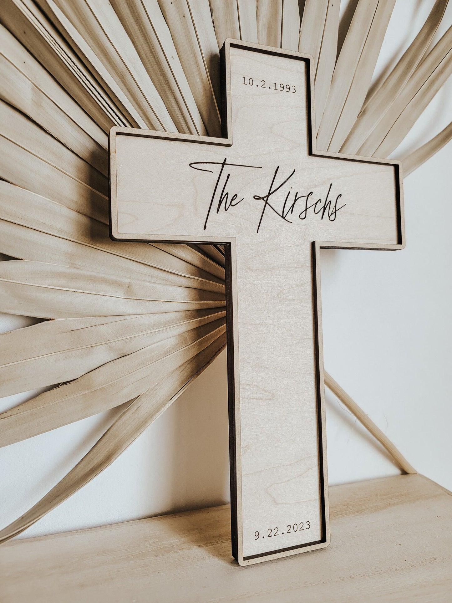 Christian Wedding Gift for Couple | Christian Anniversary Gifts | Christian Housewarming Gift | Personalized Cross | Christian Home Decor