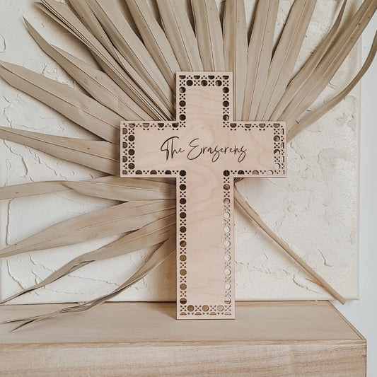Personalized Family Cross | Christian Home Decor | Personalized Christian Wedding Gift | Housewarming Gift | Anniversary Gift Cross